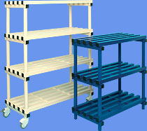 Stainless Steel, Nylon, & Plastic Shelves